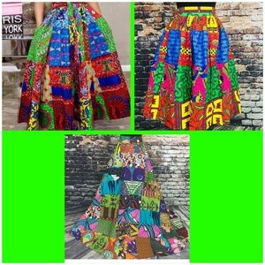 Patchwork designs skirts